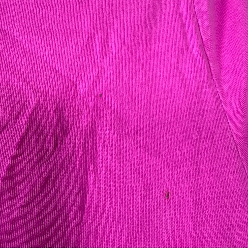 Gap Sweat Set 2 Piece Bright Neon Hot Pink Fleece Shorts Shirt Cotton Lounge - Picture 11 of 13